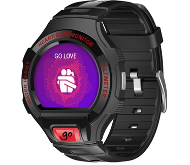 Alcatel Go Watch Zwart (Zwarte band)