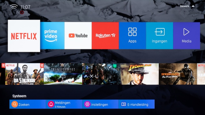 Home screen