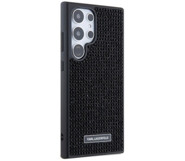Karl Lagerfeld Rhinestones Back Case - Galaxy S24 Ultra - Zwart Zwart