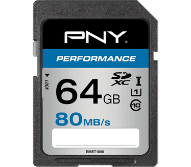 PNY Performance SDXC 64GB Class 10 UHS-1 U1