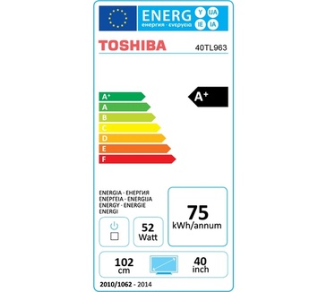 Toshiba 40TL963G Zwart