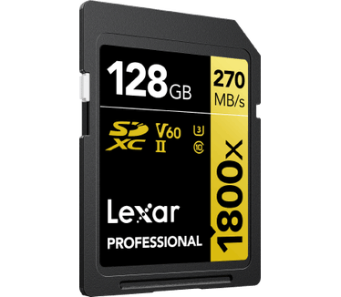 Lexar Professional SDXC 128GB BL 1800x UHS-II V60 gold  2-pack