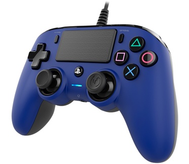 Nacon Officieel gelicenseerde Wired Compact Controller voor PS4 - blauw