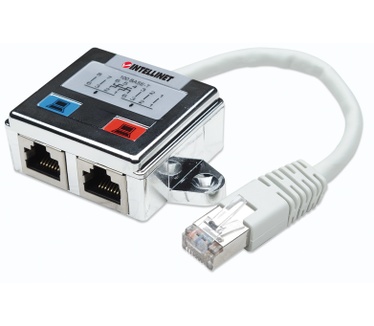 Manhattan 2-Port Modular Distributor Wit, Zilver