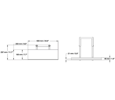 Newstar flatscreen meubel, drager