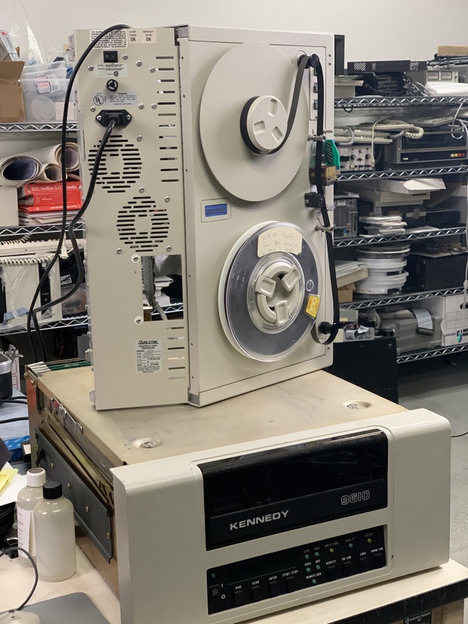 Utah Unix v4-tape in tapelezer