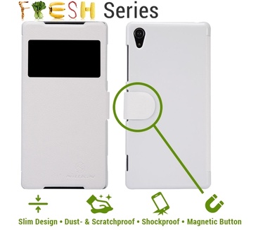Nillkin Sony Xperia Z2 Leather Case (Fresh Series) Wit