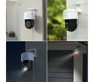 Reolink P830 - Slimme 4K PT-beveiligingscamera, automatisch volgen, detectie van personen/voertuigen/huisdieren, 355° draaien en 90° kantelen