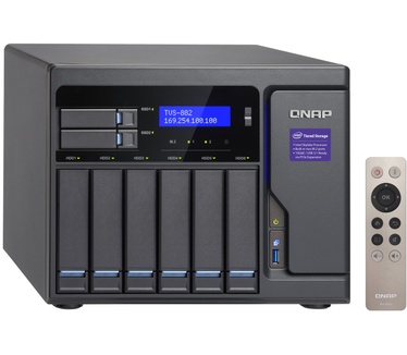 QNAP Turbo vNAS TVS-882 (Ci5-6500, 16GB ram, 450W voeding)