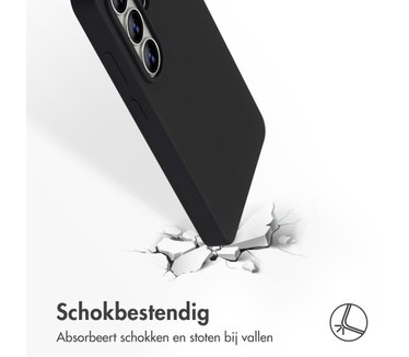 Accezz Liquid Silicone Backcover Samsung Galaxy S26 Ultra - Zwart