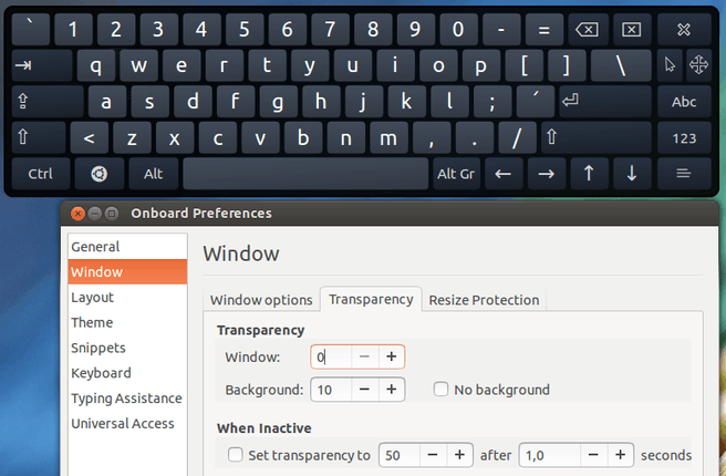Ubuntu 13.10: Onboard