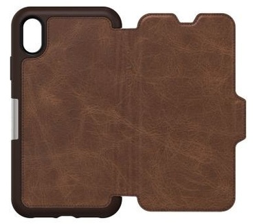 Otterbox Strada Premium Leather Folio Case Brown Apple iPhone XR
