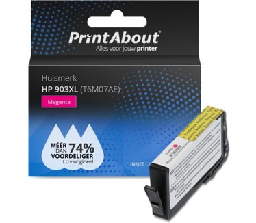 PrintAbout Huismerk HP 903XL (T6M07AE) Inktcartridge Magenta Hoge capaciteit