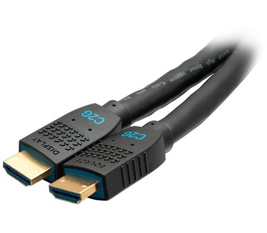 CablesToGo 10,7m Performance-serie ultraflexibele, actieve hogesnelheid HDMI®-kabel - 4K 60Hz In de wand, CMG 4 gecertificeerd Zwart