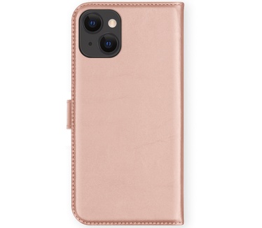 Selencia Echt Lederen Bookcase iPhone 13 Mini - Roze