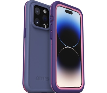 Otterbox OtterBox Fre-hoes voor iPhone 14 Pro voor MagSafe, waterdicht (IP68), schokbestendig, vuilbestendig, gestroomlijnd en dun met ingebouwde schermbeschermer, 5x getest volgens militaire standaard, Violet