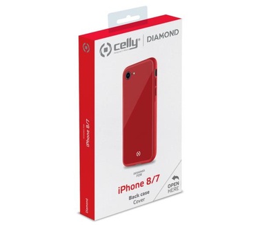 Celly Diamond (iPhone SE 2nd Gen/8/7) Rood