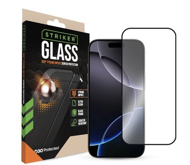 Striker D3O Gehard Glas Edge to Edge Screenprotector Apple iPhone 16 Pro