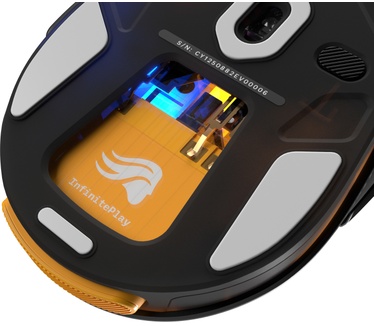 Glorious Glorious Gaming - draadloze gamingmuis Model D3 - Uitwisselbaar InfinitePlay-batterijsysteem, 8k polling, 130M click optische schakelaars, licht gewicht van 69 g, 30K DPI optische sensor, RGB - Zwart