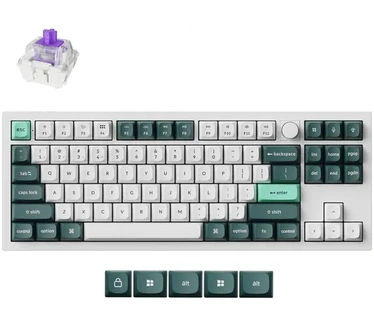 Keychron Q3 HE QMK Wireless (Wit, Gateron Double-Rail Magnetic Nebula)