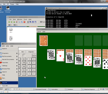 Microsoft Virtual PC 2007 - ReactOS onder Vista (klein)