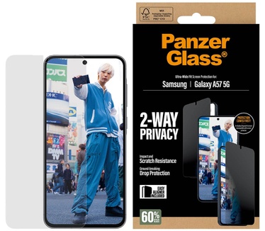 PanzerGlass Privacy Screen Protector UWF - Clear - Samsung Galaxy A57 5G