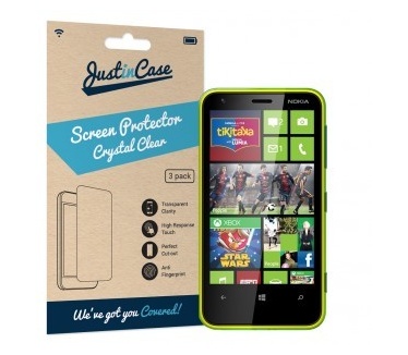 Just in Case Just in Case Screen Protector Nokia Lumia 620 - 3 stuks - Crystal Clear