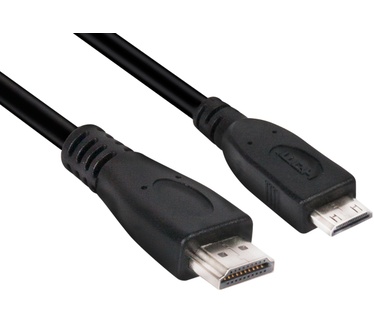 Club 3D Mini HDMI to HDMI 2.0 Cable 1Meter Male/Male Zwart