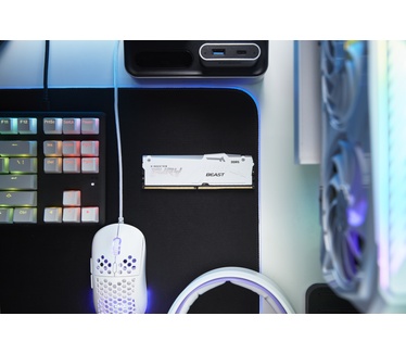 Kingston 32GB 6000MT/s DDR5 CL30 DIMM FURY Beast White RGB XMP