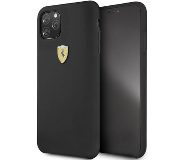 Ferrari SF Silicone Case - Apple iPhone 11 Pro Max (6.5") - Zwart  Zwart