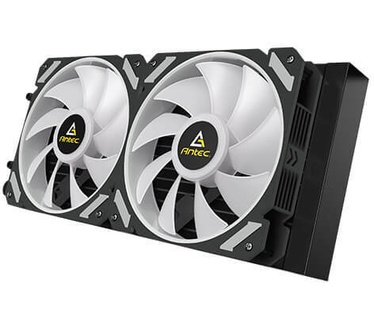 Antec SYMPHONY 240. Bedoeld voor: Processor, Geluidsniveau ventilatie (min): 20 dB, Geluidsniveau ventilatie (max): 35 dB. Soort: Intern, Radiator materiaal: Aluminium, Kleur van de verlichting: Multi. Ventilator diameter: 12 cm, Maten ventilator (b x d x