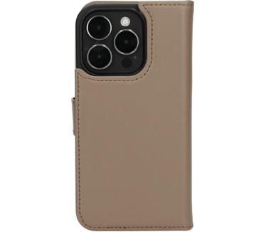 Mobiparts Leather 2 in 1 Wallet Case Apple iPhone 15 Pro Taupe