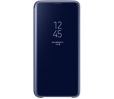 Samsung Galaxy S9 Clear-View Standing Cover  Blauw