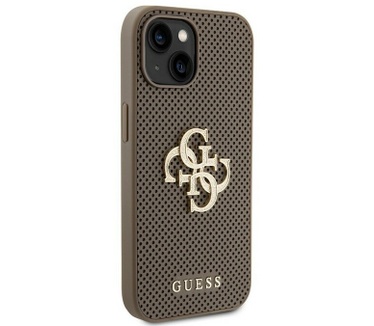 Guess Perforated 4G Back Case - Apple iPhone 15 (6.1") - Taupe Taupe