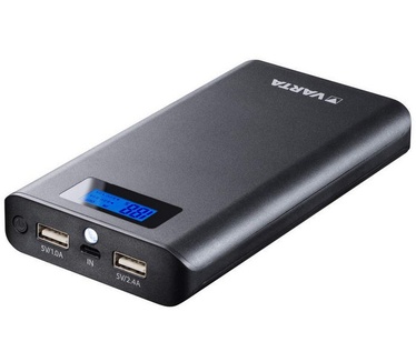 Varta Powerbank LCD Dual USB / 7800mAh - Zwart