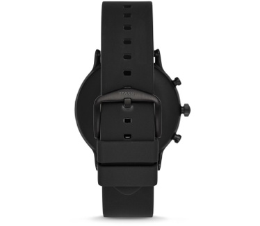 Fossil Gen 5 The Carlyle HR Black Silicone Zwart (Zwart)
