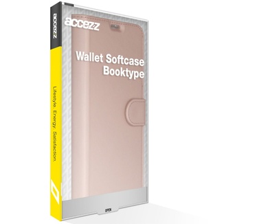 Accezz Wallet Softcase Bookcase iPhone 13 Mini - RosГ© Goud