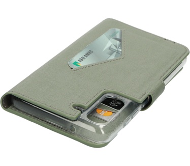 Mobiparts Classic Wallet Case Samsung Galaxy S21 FE (2022) Stone Green