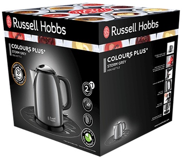 Russell Hobbs Russel Hobbs Hobbs 24993-70 waterkoker 1 l Zwart, Grijs