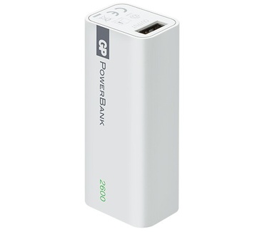 GP Portable PowerBank 1C02A 2600mAh Wit