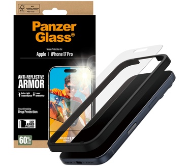 PanzerGlass PanzerGlass® Anti-Reflective Armor Screen Protector iPhone 17 Pro w. EasyAligner