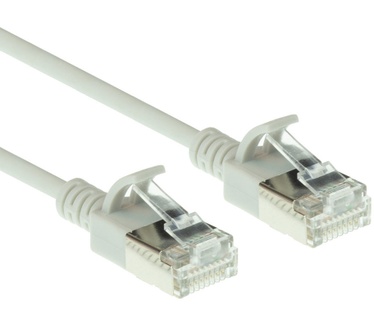 ACT DC7052 CAT6A U/FTP Slimline Patchkabel 0.25M Grijs