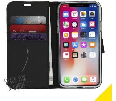 Accezz Wallet Softcase Bookcase iPhone 11 Pro Max - Zwart (iPhone 11 Pro Max) Zwart