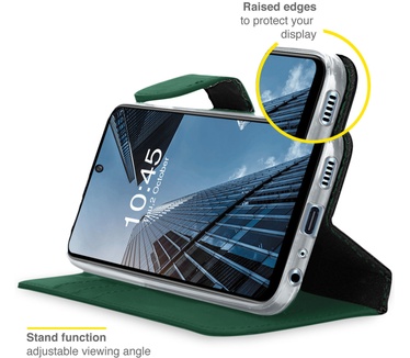 Accezz Wallet Softcase Bookcase Samsung Galaxy A72 - Groen (Galaxy A72) Groen