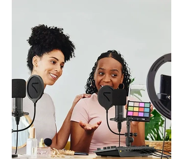 7RYMS Podcast Kit Solo - Caster, microfoon, koptelefoon