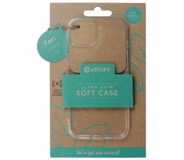 eStuff Clear soft Case for iPhone 13 (iPhone 13) Transparant