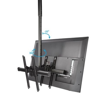 Startech.com Plafond TV beugel voor twee back-to-back schermen 1m tot 1,5m stang