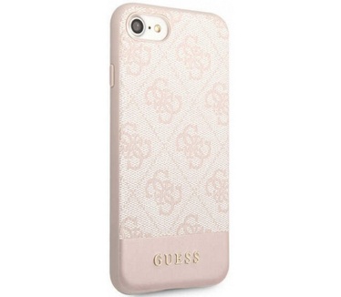 Guess 4G Stripe Hard Case - Apple iPhone 7/8/SE (4.7") - Roze Roze