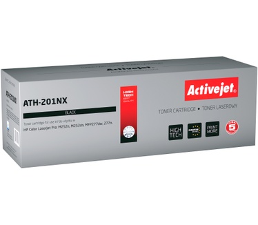 Activejet Activejet ATH-201NX tonercartridge voor HP printer, Vervanging HP 201X CF400X; Supreme; 2800 pagina's; zwart