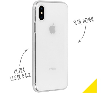 Accezz Clear Backcover iPhone Xs / X - Transparant (iPhone Xs, iPhone X) Transparant